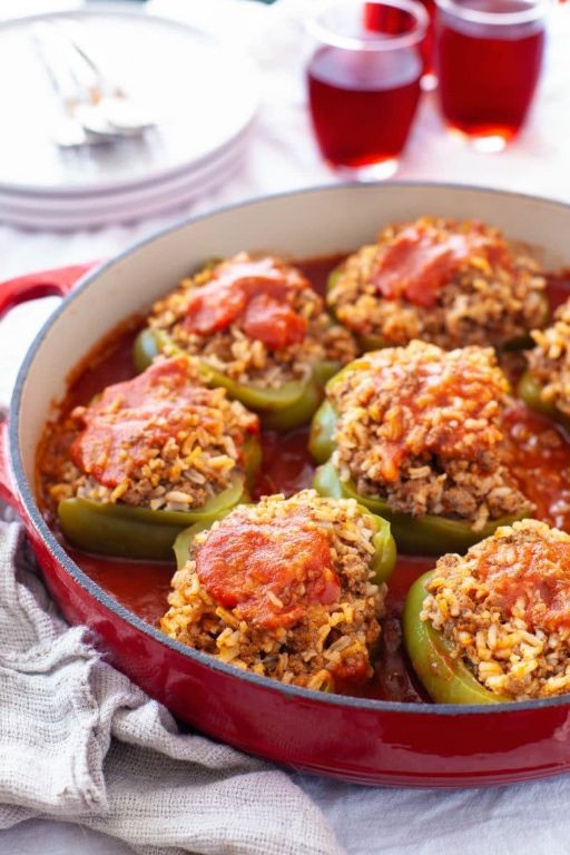 Old-Fashioned Stuffed Bell Peppers