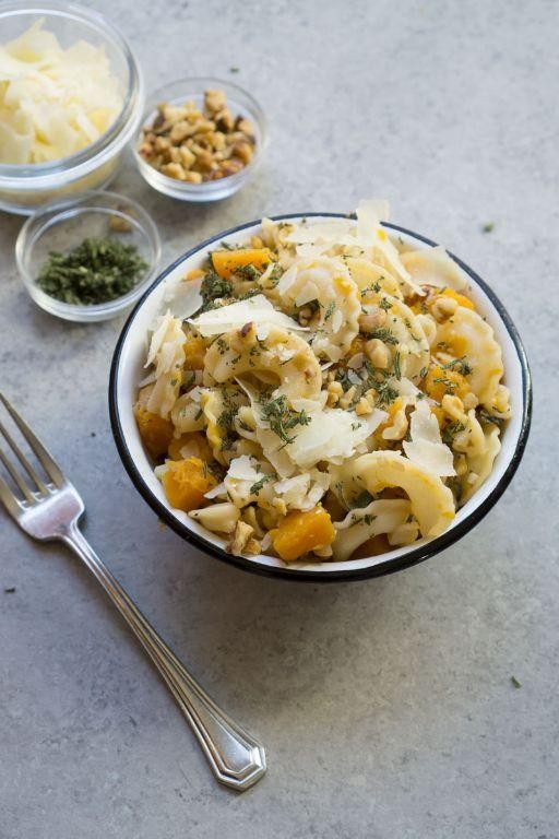 One Pot Vegetarian Butternut Squash and Sage Pasta