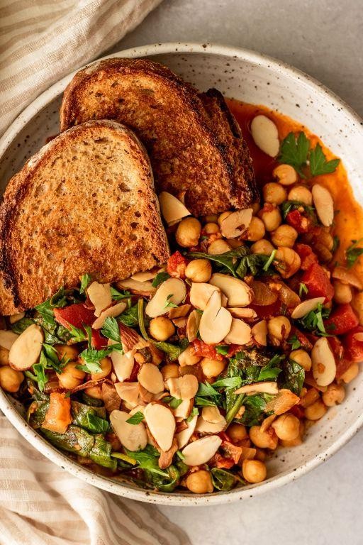 One Pot Vegetarian Chickpea and Tomato Stew