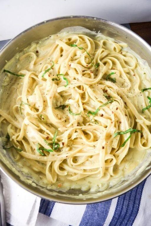 One Pot Vegetarian Garlic Butter Noodles