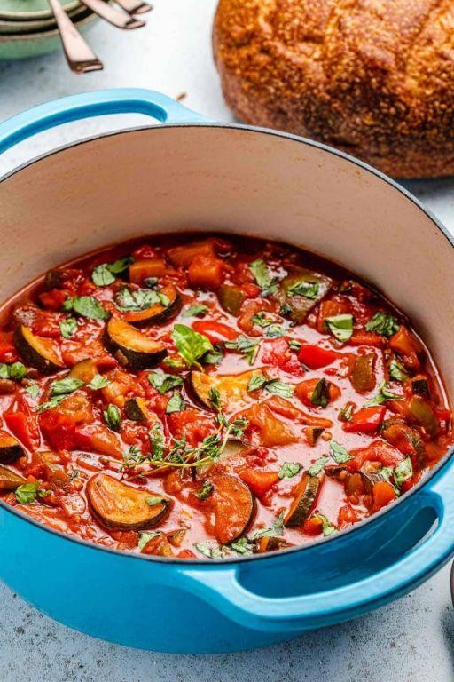 One Pot Vegetarian Ratatouille