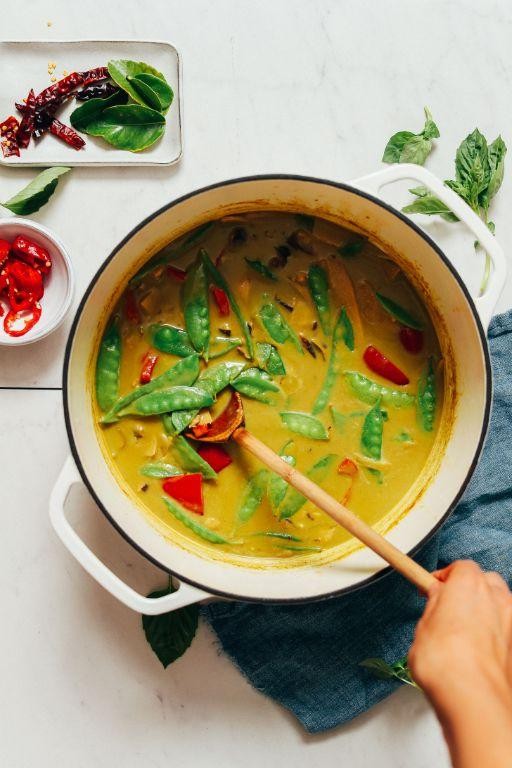 One Pot Vegetarian Thai Green Curry
