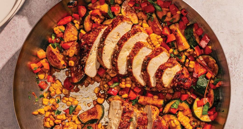 One-Pan Garlic Butter Chicken and Veggies