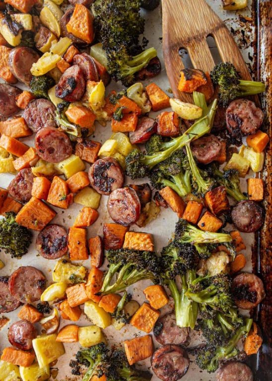 One-Pan Sausage and Veggie Roast