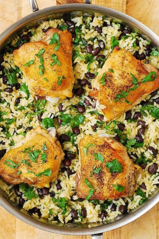 One-Pot Chicken and Black Bean Rice