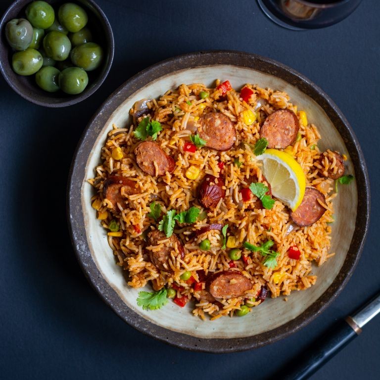 One-Pot Spanish Rice with Chorizo