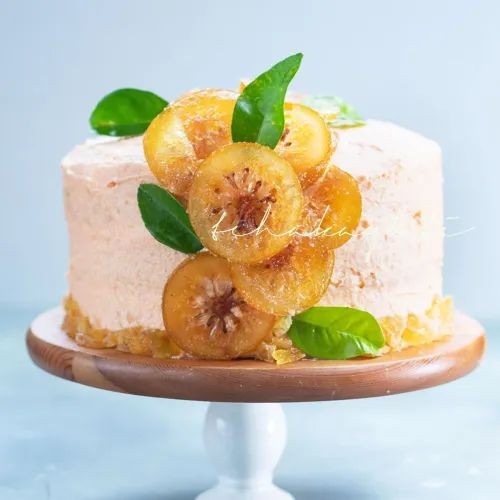 Orange Blossom Chantilly Cake with Candied Citrus