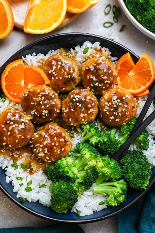 Orange Chicken Meatballs