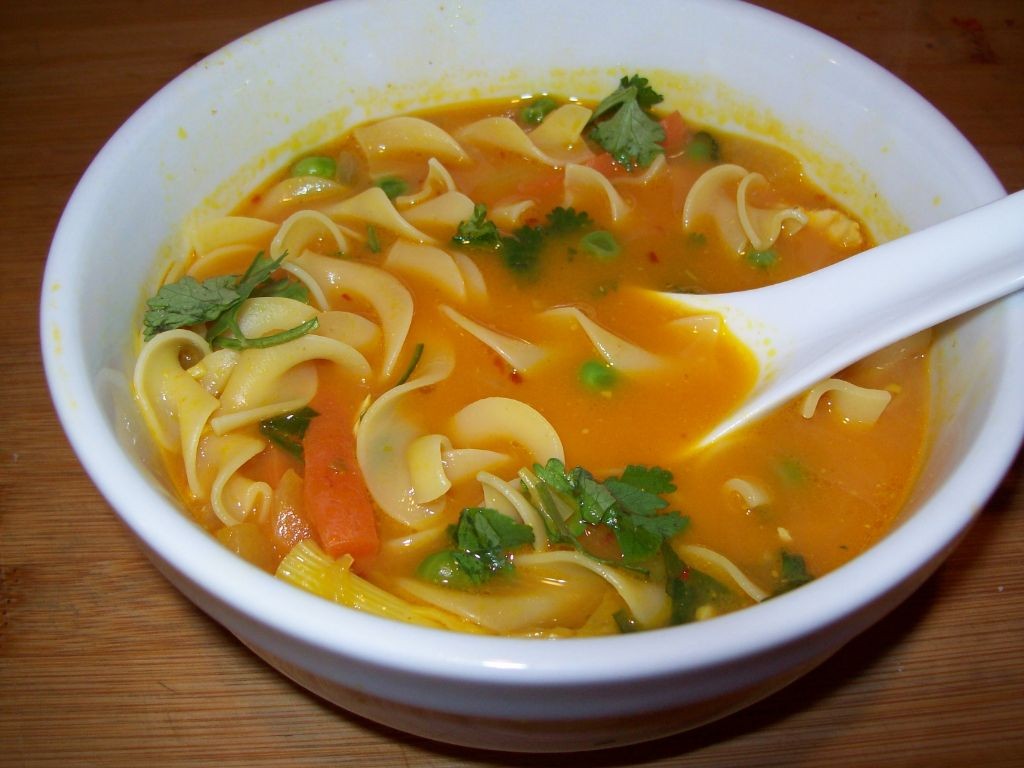 Orange Chicken Noodle Soup