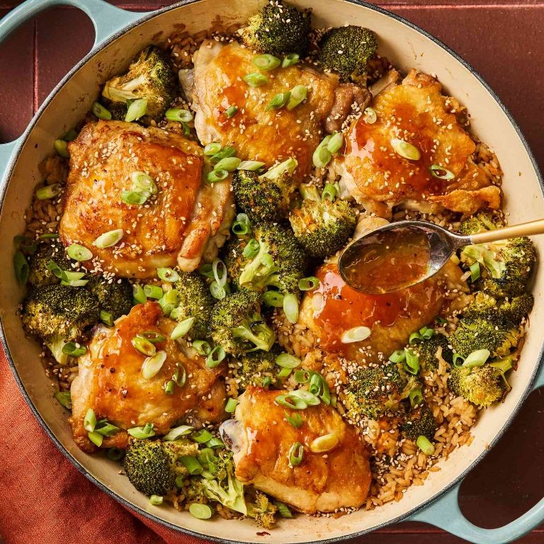 Orange Chicken and Broccoli Casserole