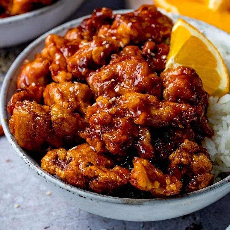 Orange Chicken with Crispy Coating