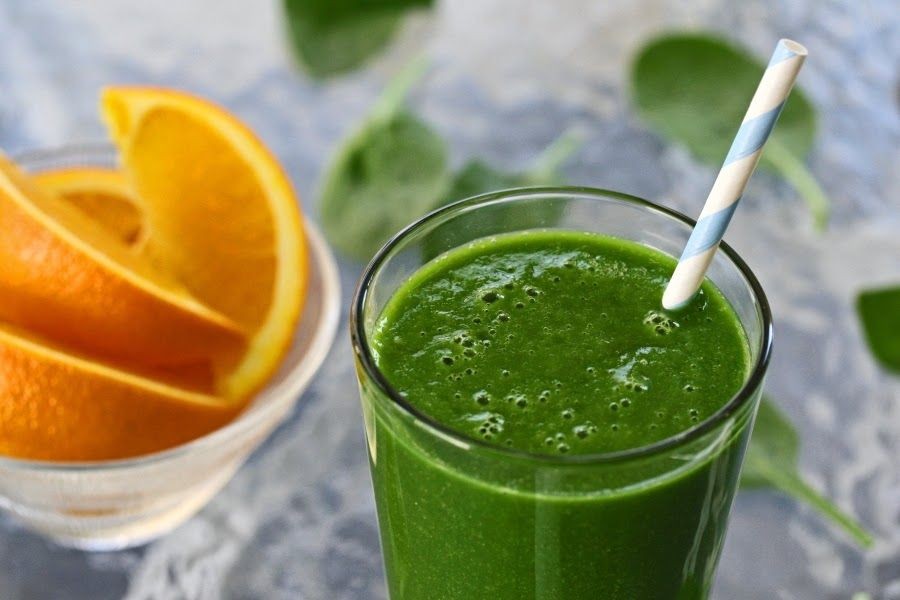 Orange Kale Green Machine Smoothie