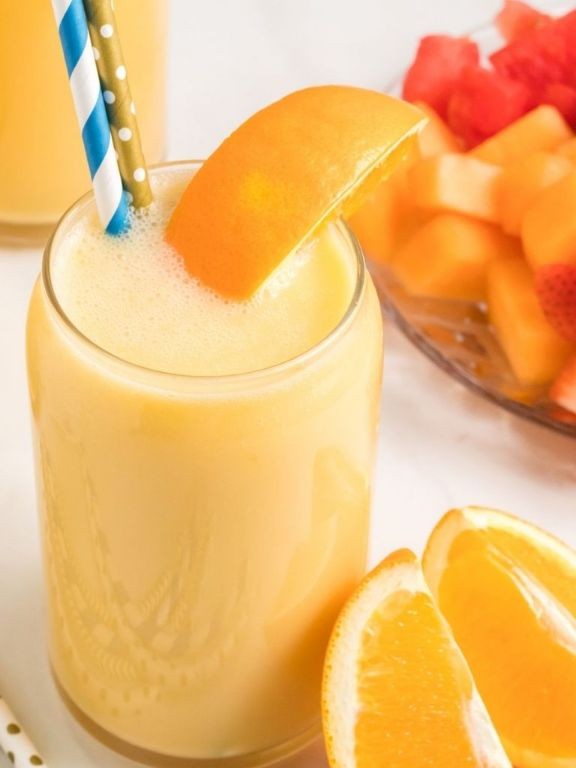 Orange Peach Yogurt Smoothie