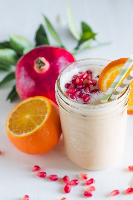 Orange Pomegranate Antioxidant Smoothie