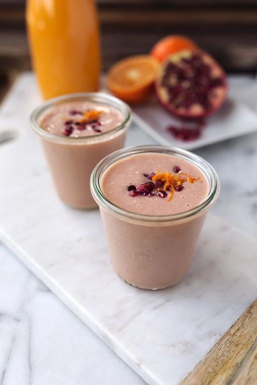 Orange Pomegranate Power Smoothie