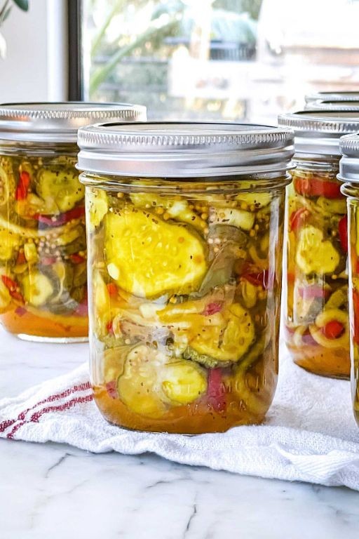 Orange Zest Bread and Butter Pickles
