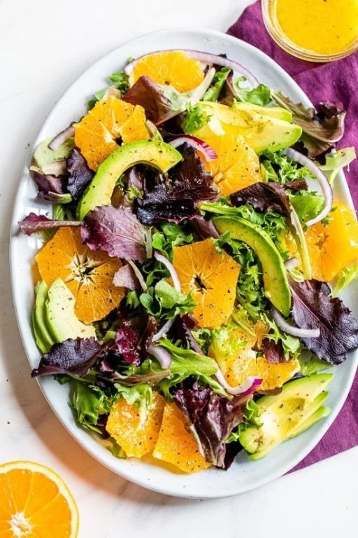Orange and Avocado Breakfast Salad