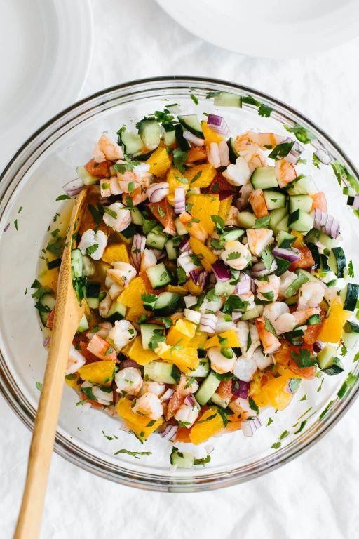 Orange and Grapefruit Shrimp Ceviche