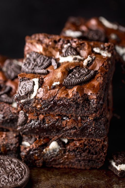 Oreo Crunch Easy Brownies
