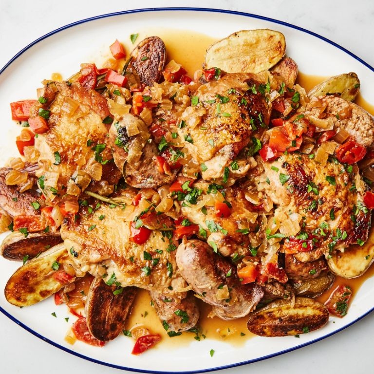 Oven-Roasted Chicken Scarpariello with Potatoes