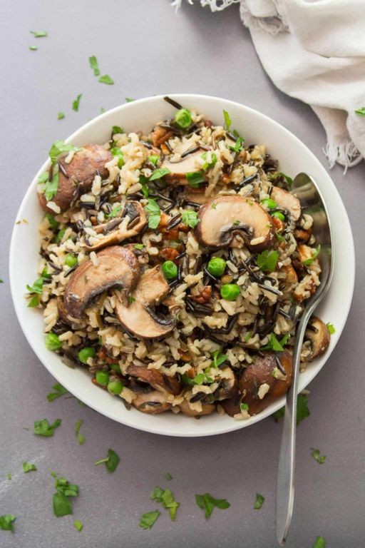 Oyster Mushroom and Wild Rice Pilaf