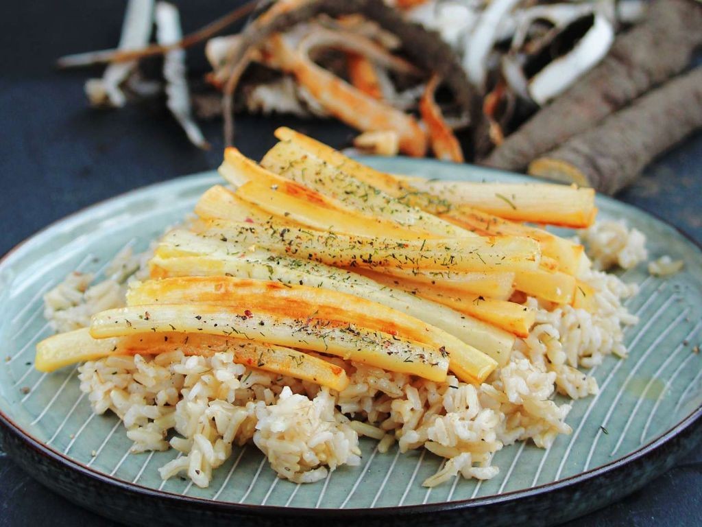 Pan-Fried Salsify with Herb Butter