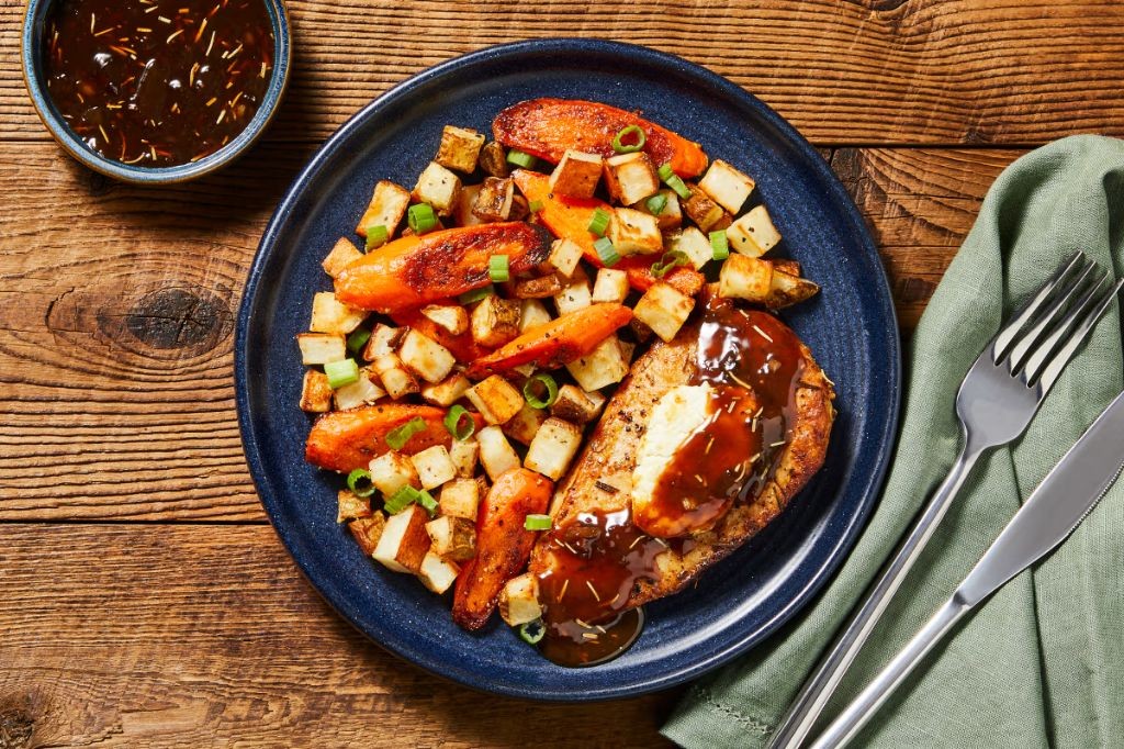 Pan-Seared Goat Cheese Chicken with Balsamic Glaze