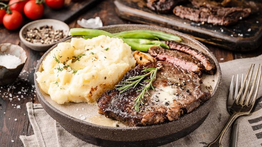 Pan-Seared Wagyu Ribeye with Garlic Butter