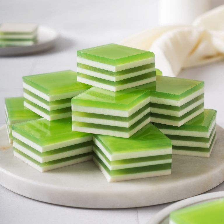 Pandan Coconut Milk Agar-Agar