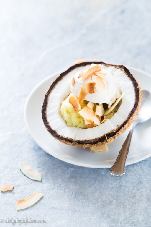 Pandan Ice Cream with Sticky Rice