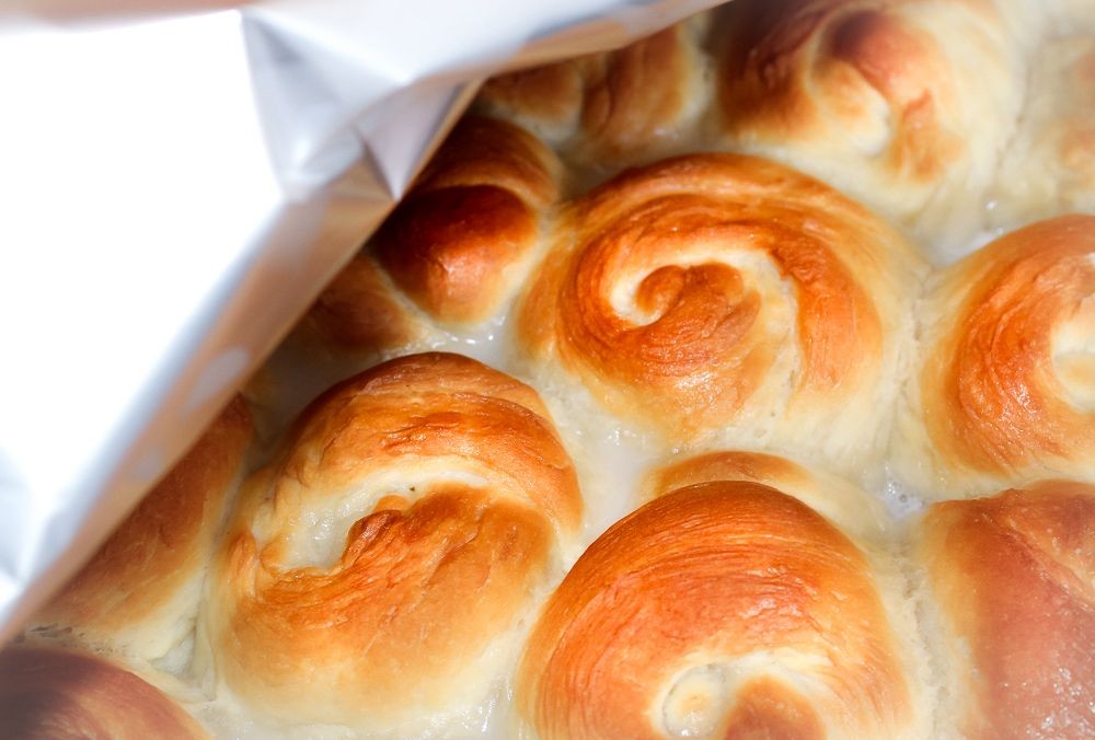 Pani Popo with Coconut Cream Sauce