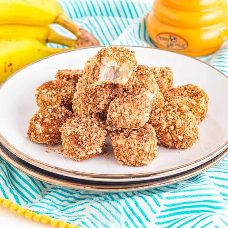 Panko-Crusted Air Fryer Banana Bites