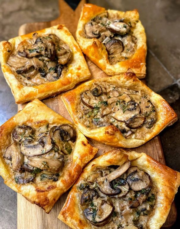 Pansy and Goat Cheese Tart