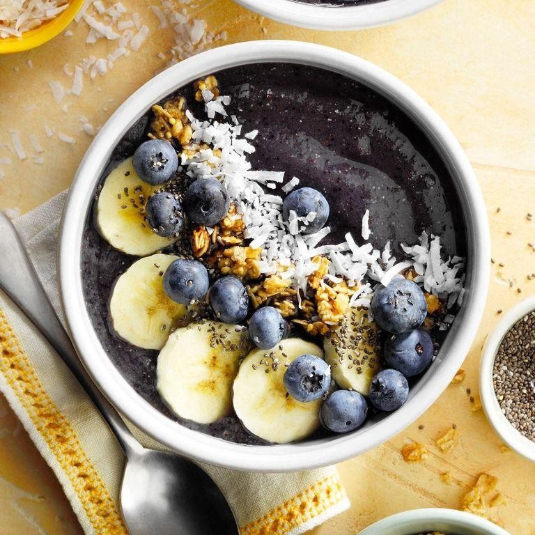 Papaya Blueberry Almond Smoothie
