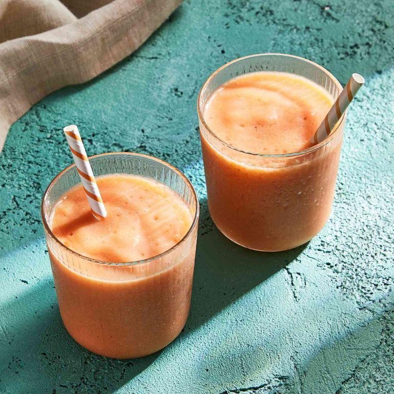 Papaya Peach Mint Smoothie