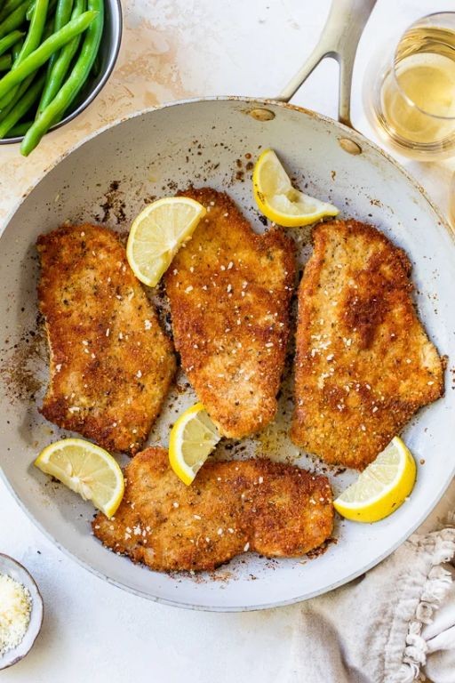 Parmesan Crusted Fried Turkey Cutlets