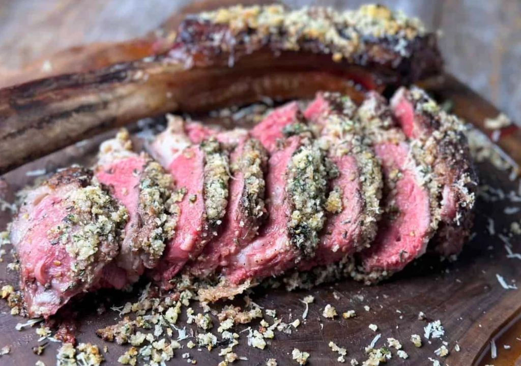 Parmesan Crusted Steak with Rosemary
