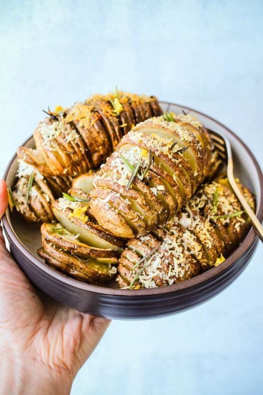 Parmesan Herb Hasselback Potatoes