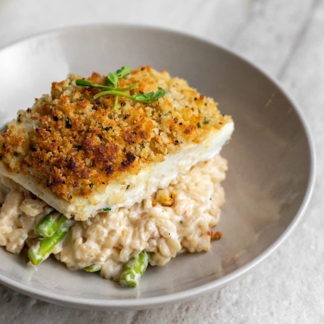 Parmesan and Herb Crusted Halibut