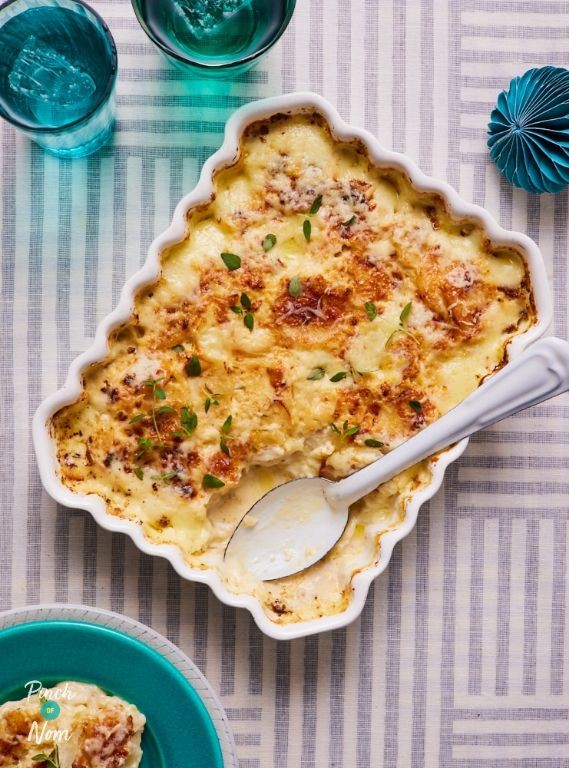 Parsnip and Cheddar Gratin