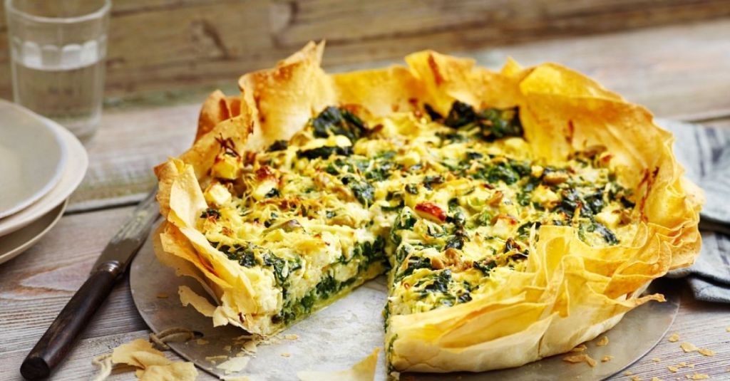 Parsnip and Spinach Tart