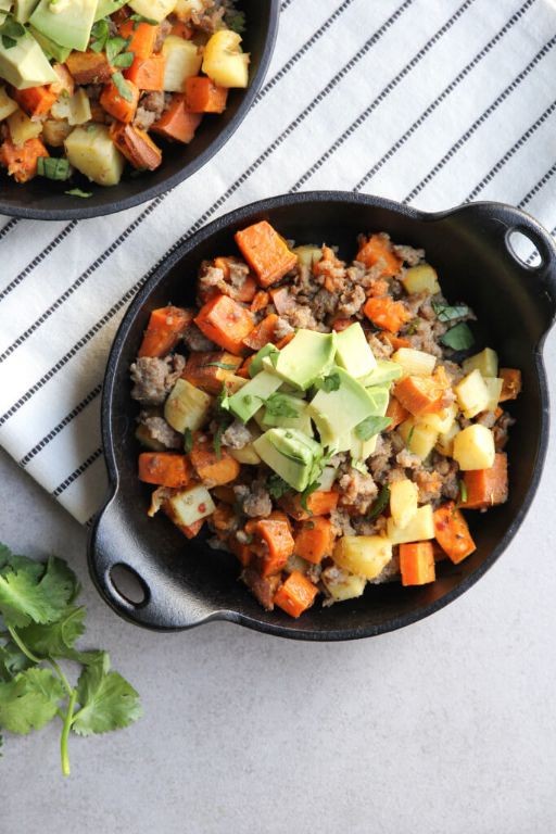 Parsnip and Sweet Potato Hash