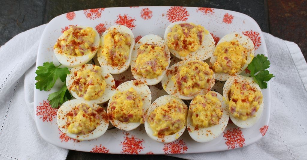Pastrami and Horseradish Deviled Eggs