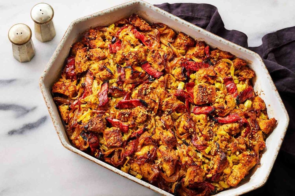 Pastrami and Rye Bread Stuffing