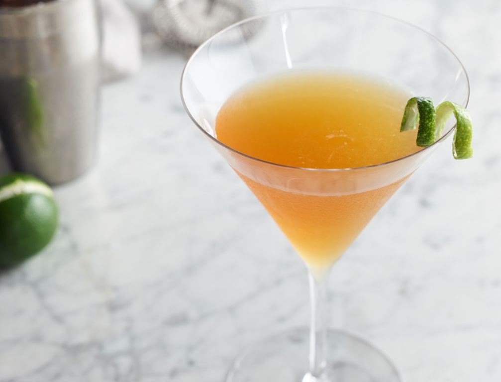 Peach Basil Sidecar