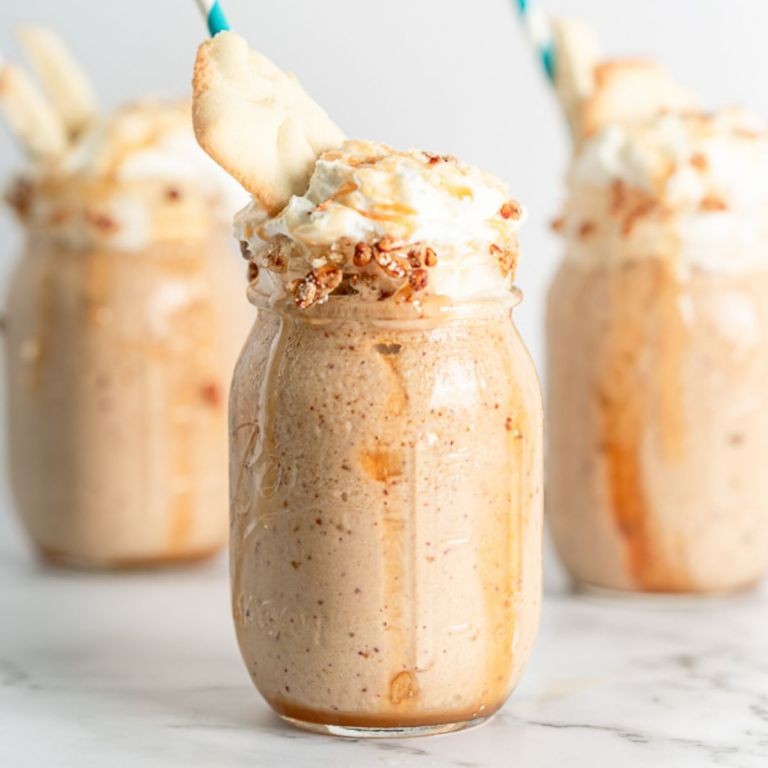 Peach Cobbler Pea Protein Smoothie