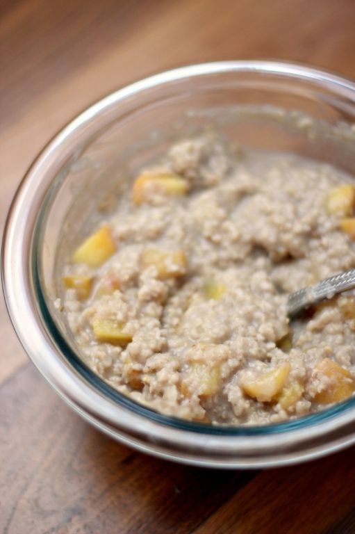 Peach Cobbler Protein Oatmeal