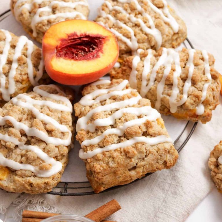 Peach Cobbler Scones
