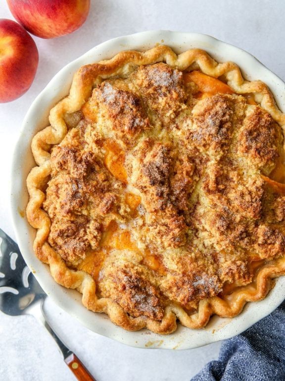 Peach Cobbler Summer Pie