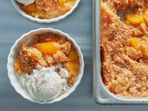 Peach Cobbler Sweet Cornbread Muffins
